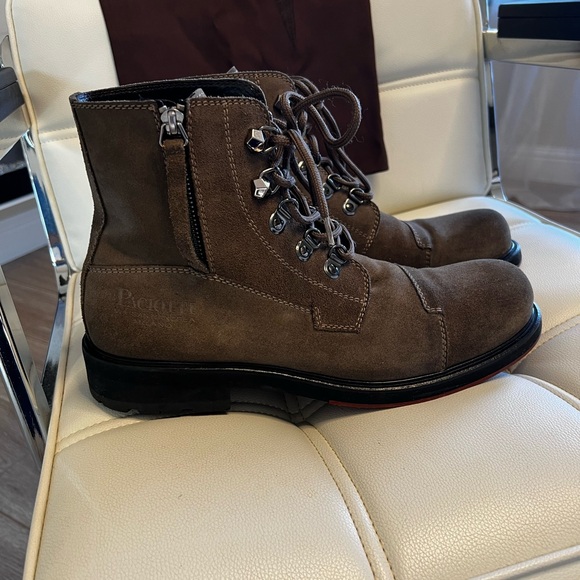 Cesare Paciotti Men's Suede Boots,Size 9 (US Sizing),Color Grey. - Picture 8 of 10